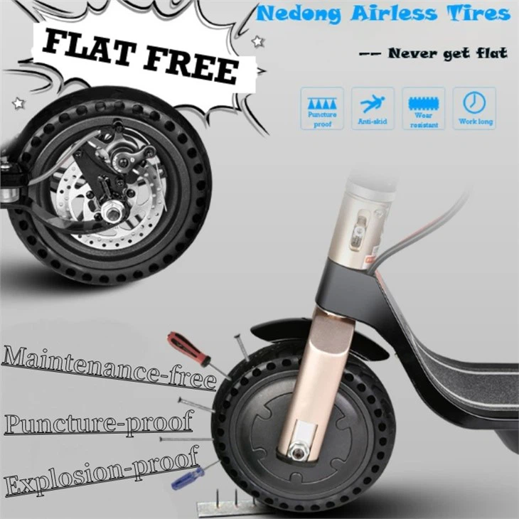 electric scooter with solid tires